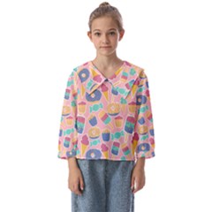 Ice Cream Donut Sweets Candie Kids  Sailor Shirt by Apenda