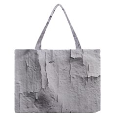 Wall With Cracked White Paint Texture Zipper Medium Tote Bag by dflcprintsclothing