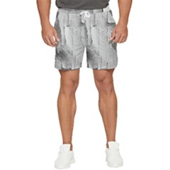 Wall With Cracked White Paint Texture Men s Runner Shorts by dflcprintsclothing