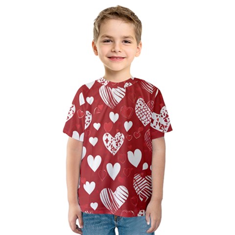 Valentine Kids  Sport Mesh T-shirt by pollyparadiseartshop