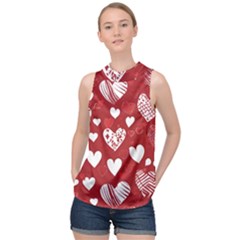 Valentine High Neck Satin Top by pollyparadiseartshop