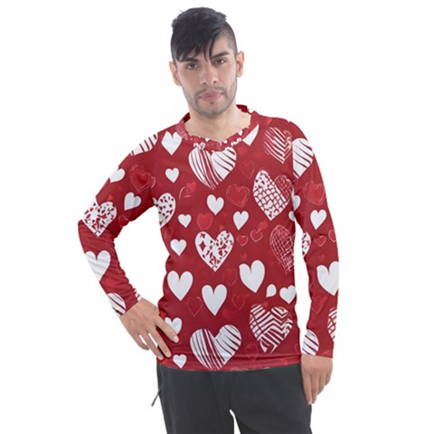 Valentine Men s Pique Long Sleeve T-shirt by pollyparadiseartshop