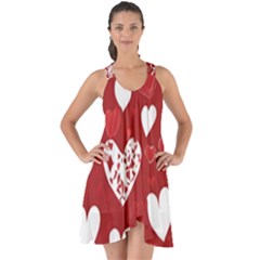 Valentine Show Some Back Chiffon Dress by pollyparadiseartshop