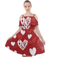 Valentine Cut Out Shoulders Dress by pollyparadiseartshop