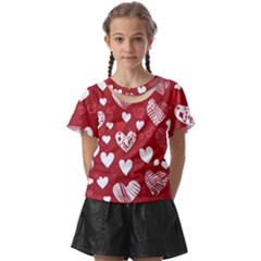 Valentine Kids  Front Cut T-shirt by pollyparadiseartshop