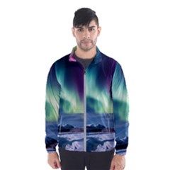 Northern Lights Aurora Night Nature Men s Windbreaker by Posterlux