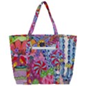 Cabbage Flower Abstract (1) (custom) Zip Up Canvas Bag View3