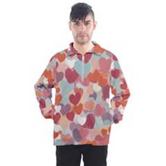 Valentines Day Hearts Romance Love Men s Half Zip Pullover by Posterlux