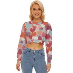 Valentines Day Hearts Romance Love Lightweight Long Sleeve Sweatshirt by Posterlux