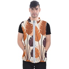 Leaves Boho Monster Nature Men s Puffer Vest by Salmanaz77