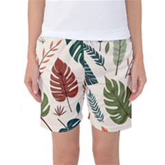 Leaves Autumn Women s Basketball Shorts by Salmanaz77