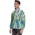 Illustrations Plants Nature Leaves Men s High Neck Windbreaker View2