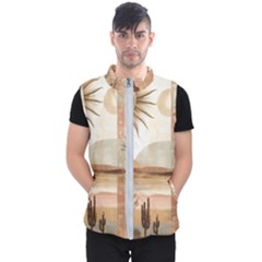 Abstract Sun Boho Bohemian Design Men s Puffer Vest by Salmanaz77