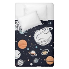 Space Galaxy Universe Stars Sky Duvet Cover Double Side (single Size) by Paksenen