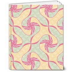 Abstract Pattern Design Scrapbooking 8  X 10  Hardcover Notebook by Paksenen