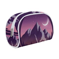 Mountain Night Crescent Moon Make Up Case (small) by Bedest