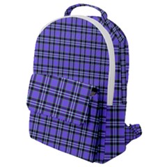 Blue Tartan Plaid 1 Flap Pocket Backpack (small) by dressshop