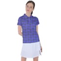 Blue Tartan Plaid 1 Women s Polo T-Shirt View1