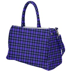 Blue Tartan Plaid 1 Duffel Travel Bag by dressshop