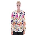 Abstract Floral Background Womens Long Sleeve Shirt View1