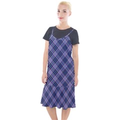 Purple Plaid Tartan 1 Diagonal Camis Fishtail Dress by dressshop