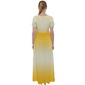 Amber Orange To Cream Yellow Bilinear Gradient High Waist Short Sleeve Maxi Dress View2