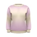 Pink Lace To Cream Yellow Bilinear Gradient Women s Sweatshirt View1