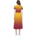 Amber Orange To Burgundy Red Linear Gradient High Low Boho Dress View2