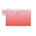 Pink Lace To Scarlet Red Linear Gradient Canvas Cosmetic Bag (Medium) View1