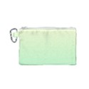 Cream Yellow To Mint Green Linear Gradient Canvas Cosmetic Bag (Small) View1