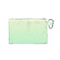 Cream Yellow To Mint Green Linear Gradient Canvas Cosmetic Bag (Small) View2