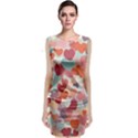 Valentines Day Hearts Romance Love Sleeveless Velvet Midi Dress View1