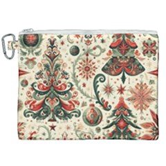 Christmas Tree Snow Canvas Cosmetic Bag (xxl) by Bedest