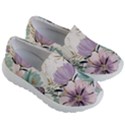 Flowers Pattern Floral Kids Lightweight Slip Ons View3