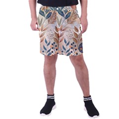 Leaves Pattern Flora Men s Pocket Shorts by Sabxi