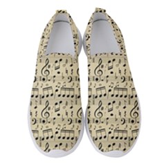 Music Melody Notes Sheet Music Women s Slip On Sneakers by Sabxi