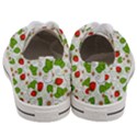 Strawberry Fruit Pattern Leaves Men s Low Top Canvas Sneakers View4