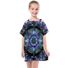 Round Wreath Kids  One Piece Chiffon Dress by Sabxi