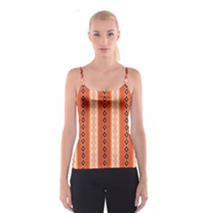 Geometrical Geometric Pattern Spaghetti Strap Top by Sabxi