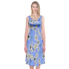 Abstract Pattern Midi Sleeveless Dress by Sabxi