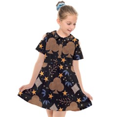 Seamless Pattern Repeat Repetition Kids  Short Sleeve Shirt Dress by Sabxi