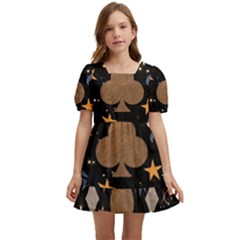 Seamless Pattern Repeat Repetition Kids  Short Sleeve Dolly Dress by Sabxi