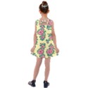 Retro 1880s Flowers Pattern 8 Kids  Cross Back Dress View2