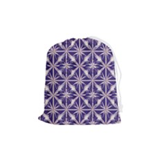 Royal Fractal Pattern 4 Drawstring Pouch (medium) by violetheavensky