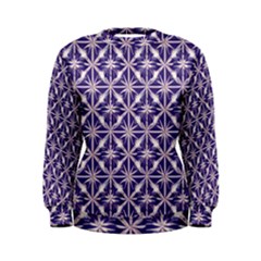 Royal Fractal Pattern 4 Women s Sweatshirt by violetheavensky