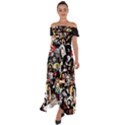 Jesus Christ Modern Halftone pattern Off Shoulder Open Front Chiffon Dress View1