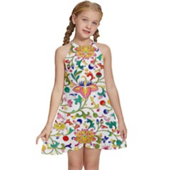Owenjones Chinese 02 Bright-001 Kids  Halter Collar Waist Tie Chiffon Dress by Pixelchicken