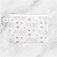 Bluey, Bluey Merch, Bluey Pattern, Bluey Bluey, Bingo, Bluey Design, Bluey Dog Canvas Cosmetic Bag (medium) by avitendut