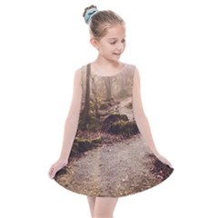Path Trees Forest Fantasy Kids  Summer Dress by Anend