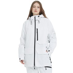 Women s Multi Pockets Zip Ski and Snowboard Waterproof Breathable Jacket Icon